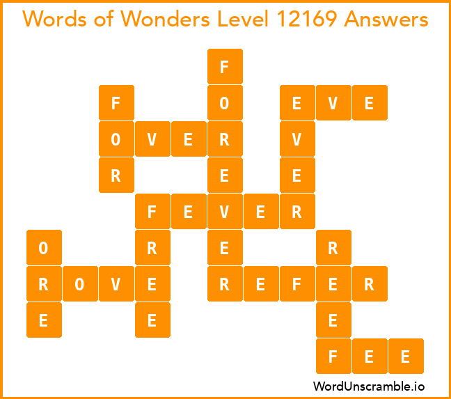 Words of Wonders Level 12169 Answers