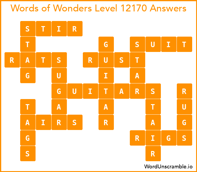 Words of Wonders Level 12170 Answers