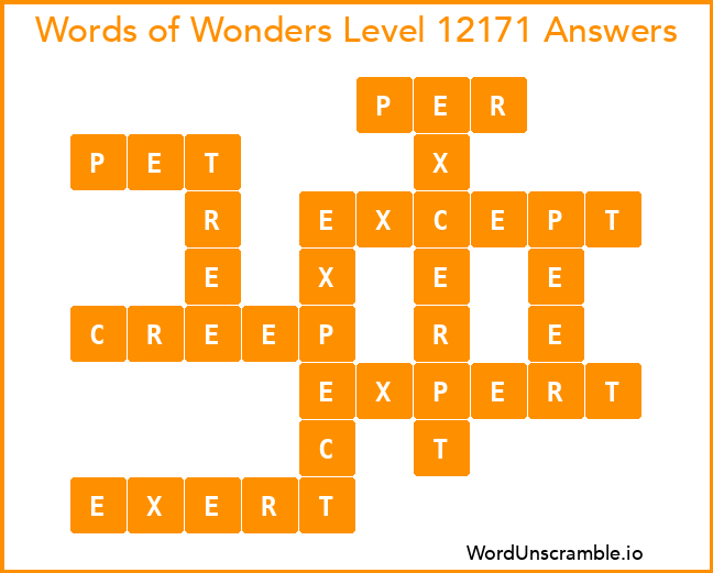Words of Wonders Level 12171 Answers