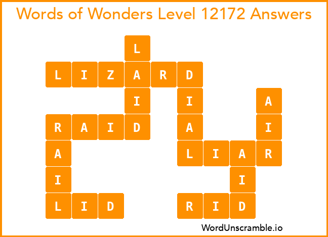 Words of Wonders Level 12172 Answers