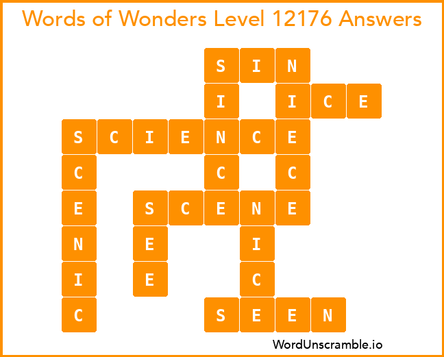 Words of Wonders Level 12176 Answers