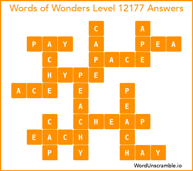 Words of Wonders Level 12177 Answers