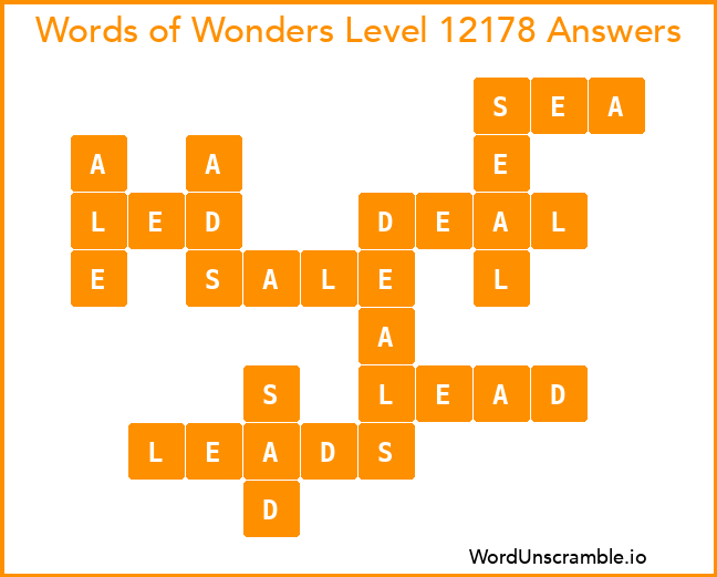 Words of Wonders Level 12178 Answers