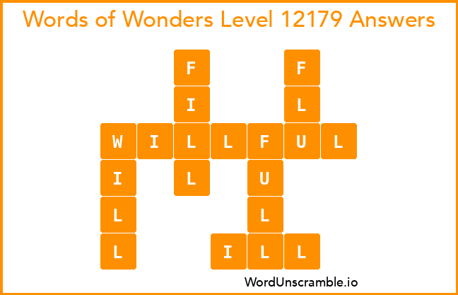 Words of Wonders Level 12179 Answers