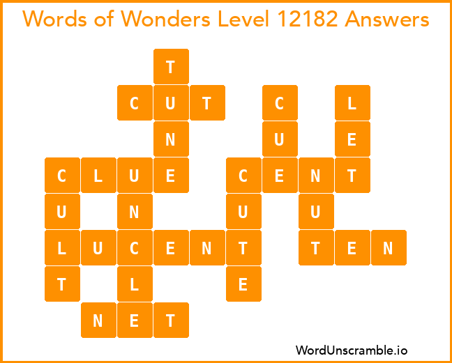 Words of Wonders Level 12182 Answers