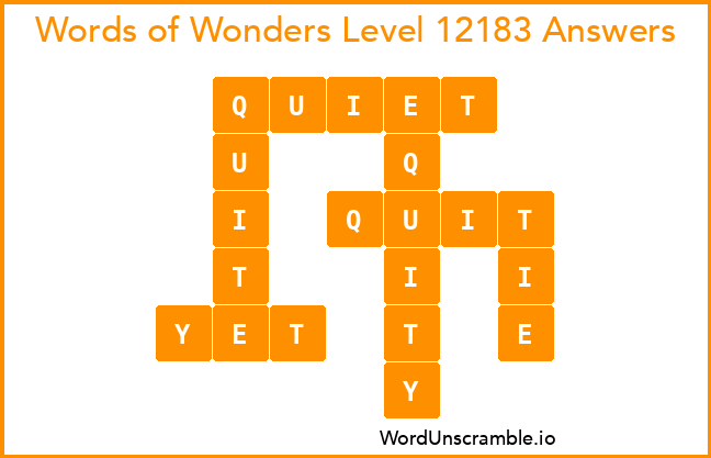 Words of Wonders Level 12183 Answers