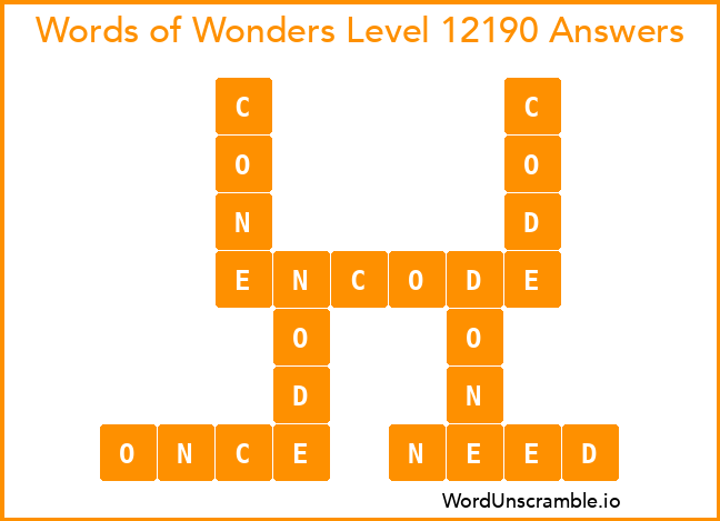Words of Wonders Level 12190 Answers