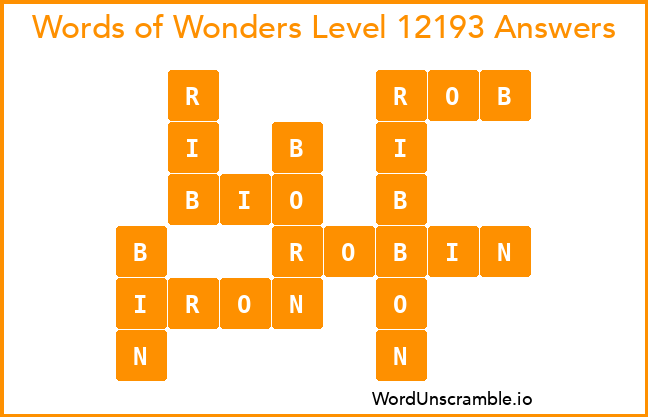 Words of Wonders Level 12193 Answers