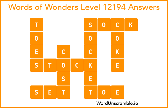 Words of Wonders Level 12194 Answers