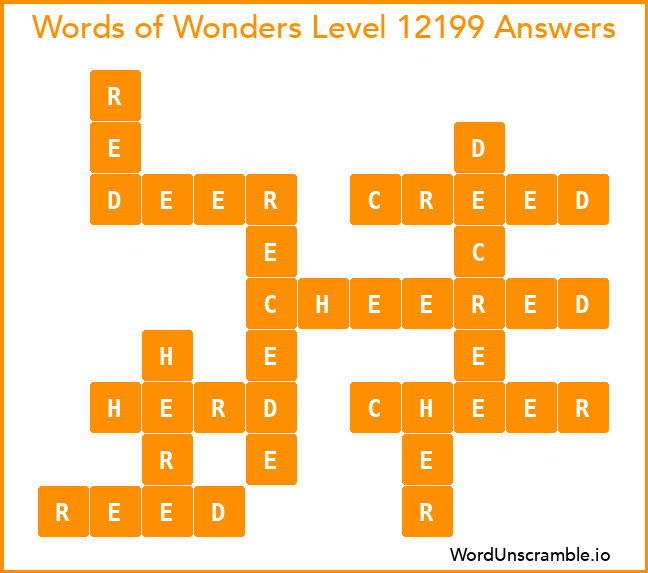 Words of Wonders Level 12199 Answers