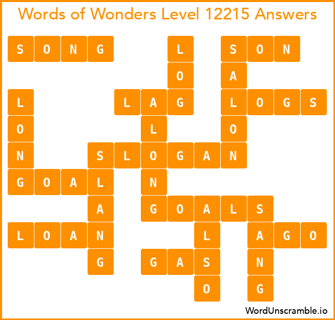 Words of Wonders Level 12215 Answers