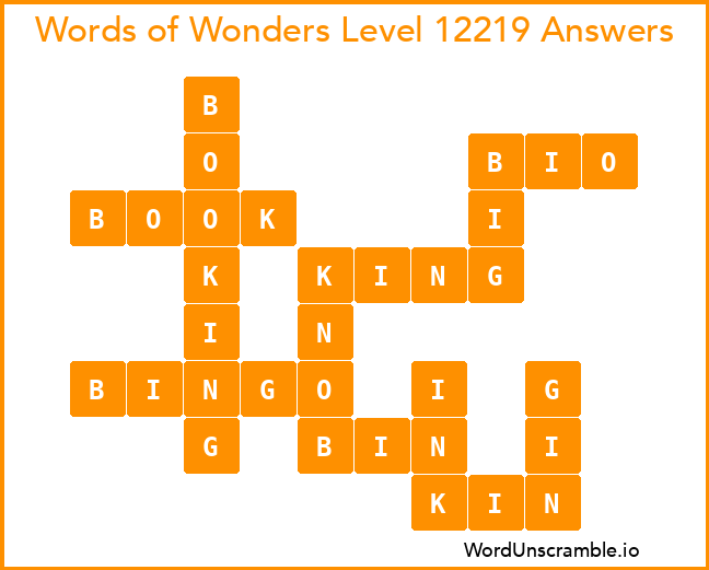Words of Wonders Level 12219 Answers