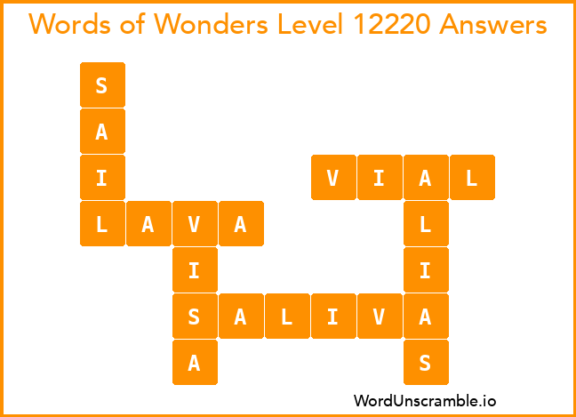 Words of Wonders Level 12220 Answers