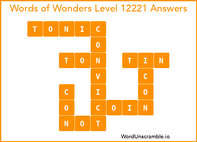 Words of Wonders Level 12221 Answers