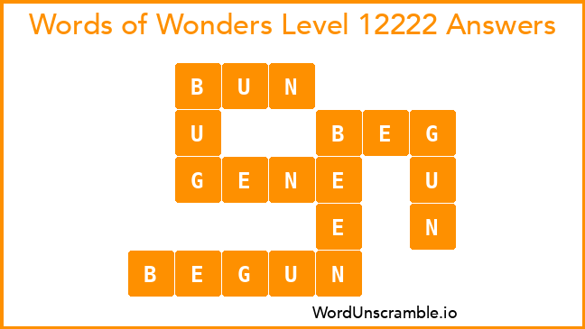 Words of Wonders Level 12222 Answers