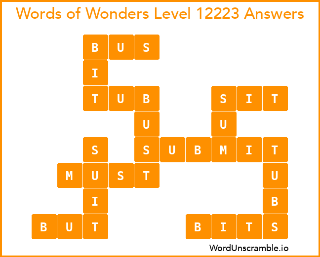 Words of Wonders Level 12223 Answers