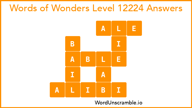 Words of Wonders Level 12224 Answers