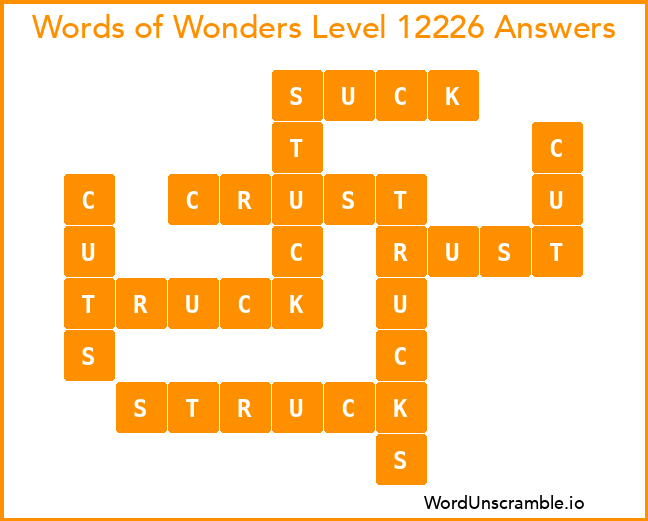 Words of Wonders Level 12226 Answers