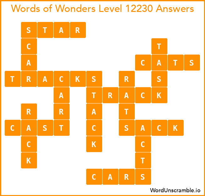 Words of Wonders Level 12230 Answers