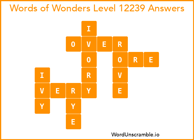 Words of Wonders Level 12239 Answers