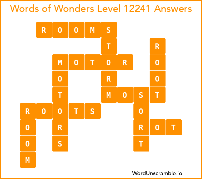 Words of Wonders Level 12241 Answers