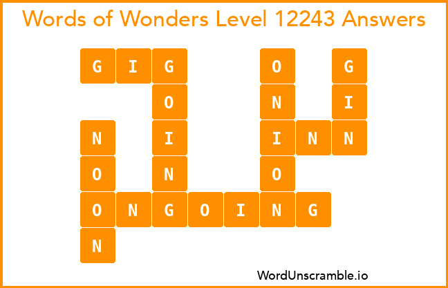 Words of Wonders Level 12243 Answers