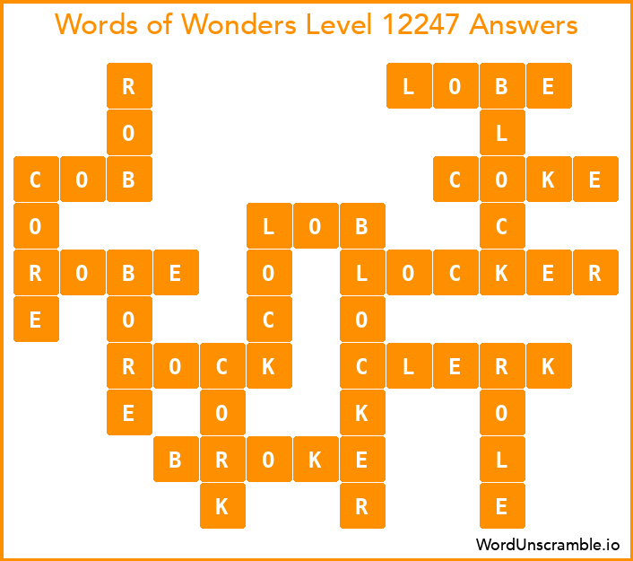 Words of Wonders Level 12247 Answers