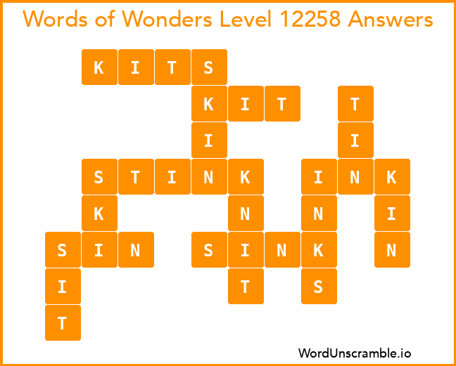 Words of Wonders Level 12258 Answers