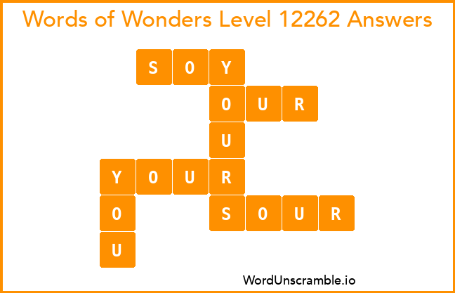 Words of Wonders Level 12262 Answers