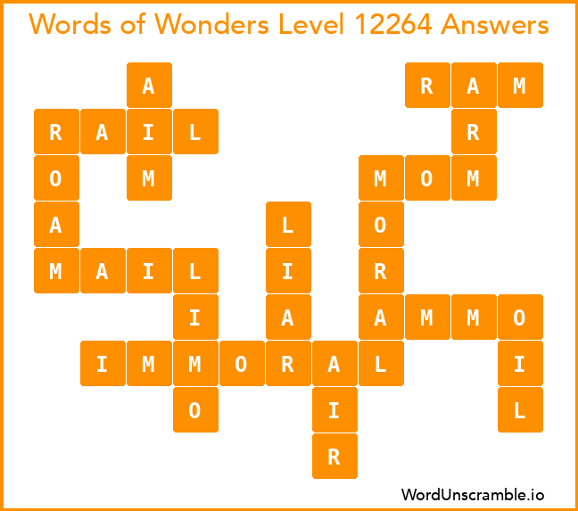 Words of Wonders Level 12264 Answers