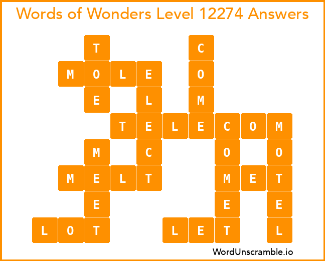 Words of Wonders Level 12274 Answers