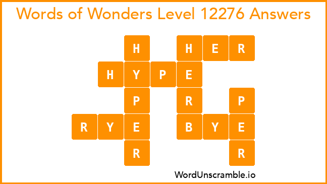 Words of Wonders Level 12276 Answers