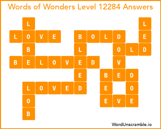 Words of Wonders Level 12284 Answers