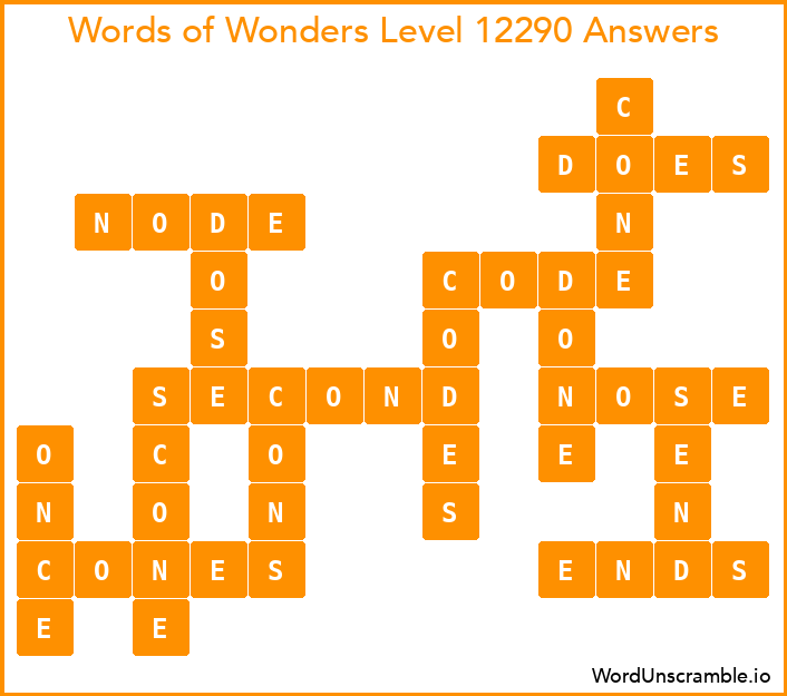 Words of Wonders Level 12290 Answers