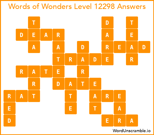 Words of Wonders Level 12298 Answers
