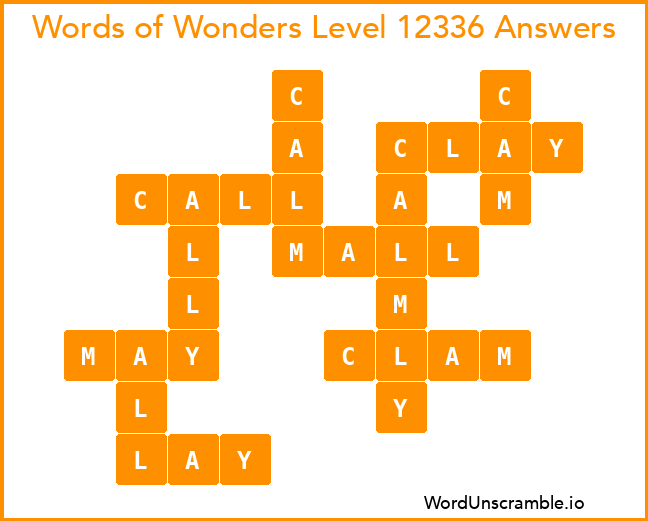 Words of Wonders Level 12336 Answers