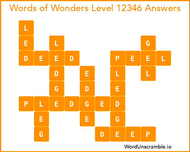 Words of Wonders Level 12346 Answers