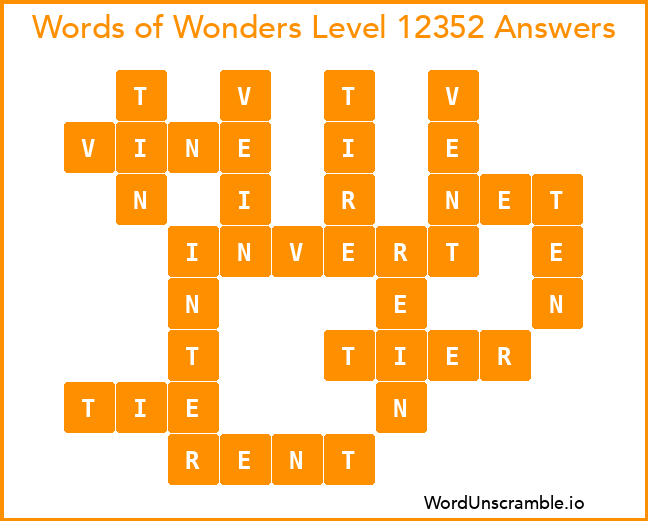 Words of Wonders Level 12352 Answers
