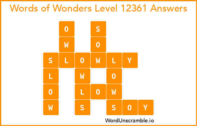 Words of Wonders Level 12361 Answers