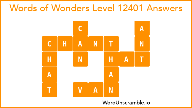 Words of Wonders Level 12401 Answers