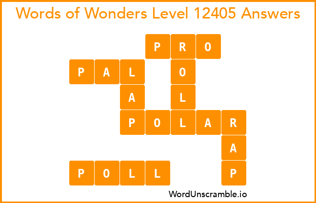 Words of Wonders Level 12405 Answers