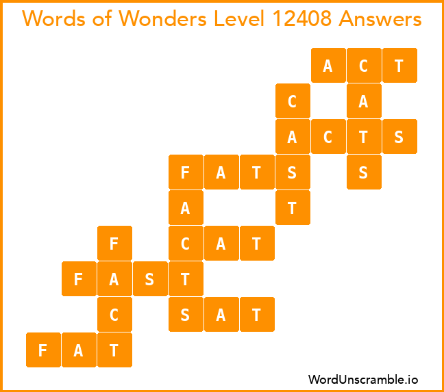 Words of Wonders Level 12408 Answers