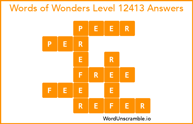 Words of Wonders Level 12413 Answers
