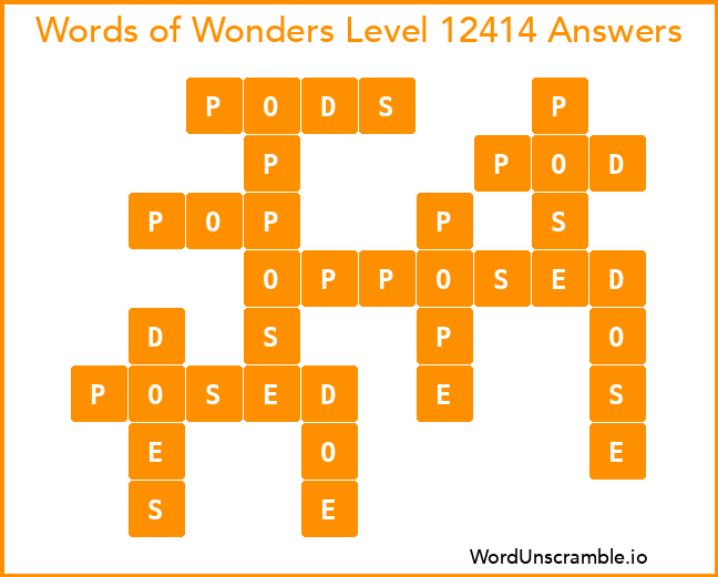 Words of Wonders Level 12414 Answers