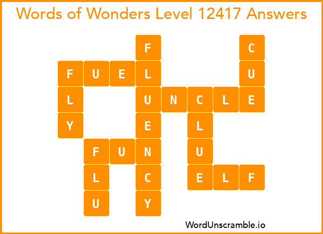Words of Wonders Level 12417 Answers