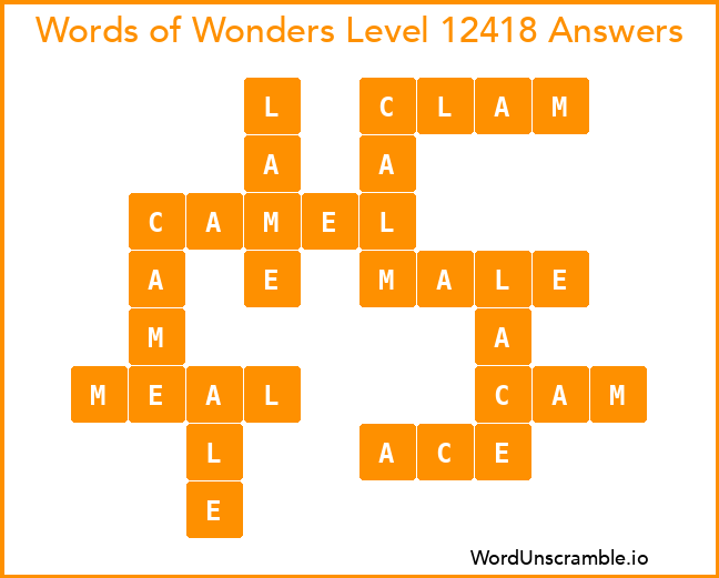 Words of Wonders Level 12418 Answers