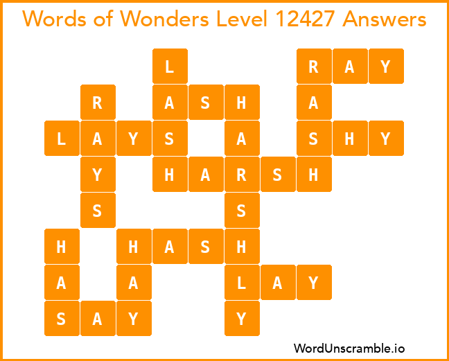 Words of Wonders Level 12427 Answers