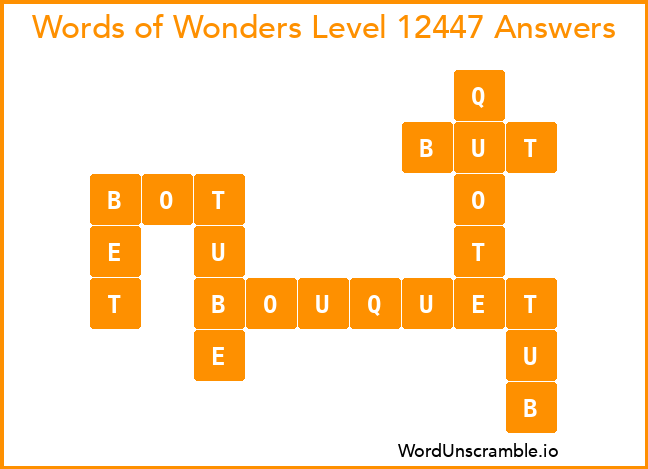 Words of Wonders Level 12447 Answers