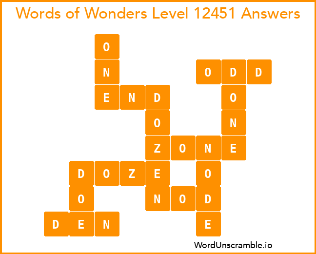 Words of Wonders Level 12451 Answers