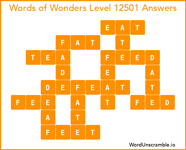 Words of Wonders Level 12501 Answers